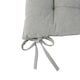 image 4 of Harbour Housewares Square Garden Chair Seat Cushion - Grey | Grey | Grey