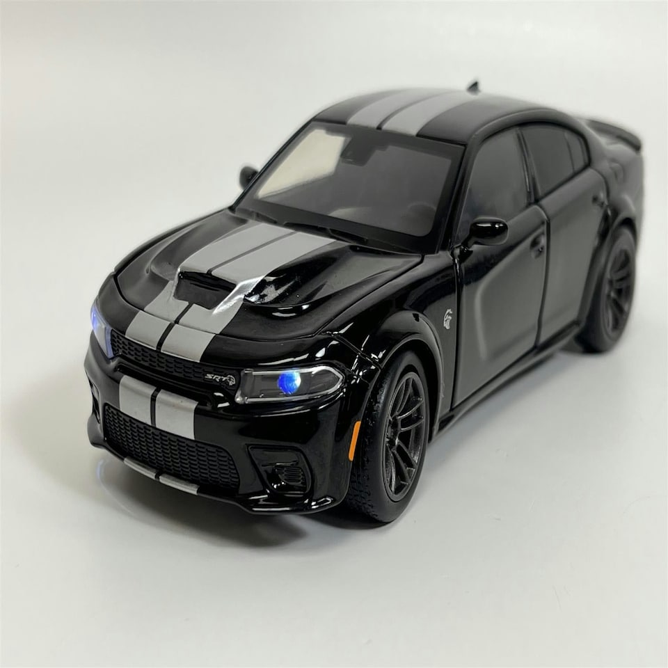image 1 of Dodge Charger Black LHD 1:32 Scale Light & Sound Tayumo 32145014