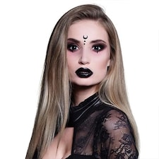 Witch Black Halloween Contact Lenses | Black