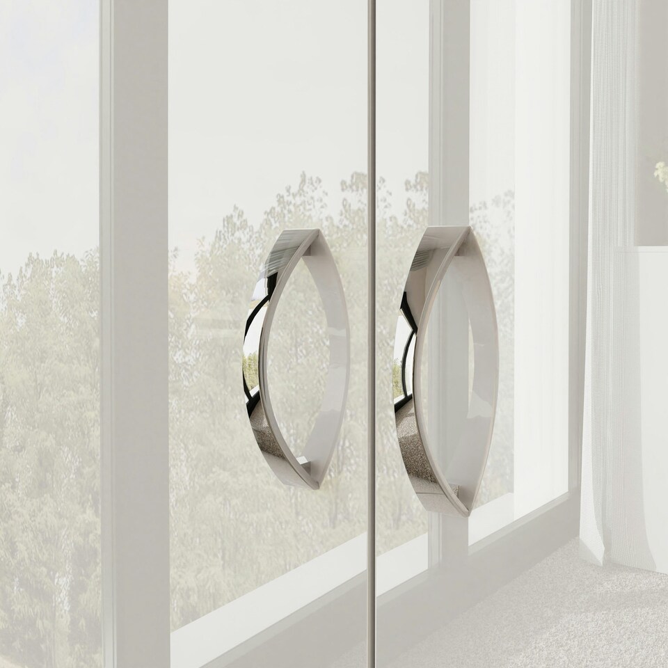 image 1 of FWStyle Chilton 2 Door Wardrobe - White Gloss Front White