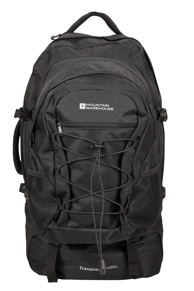 image 1 of Mountain Warehouse Traveller 60L Rucksack Detachable 20L Daypack Durable Travel Backpack