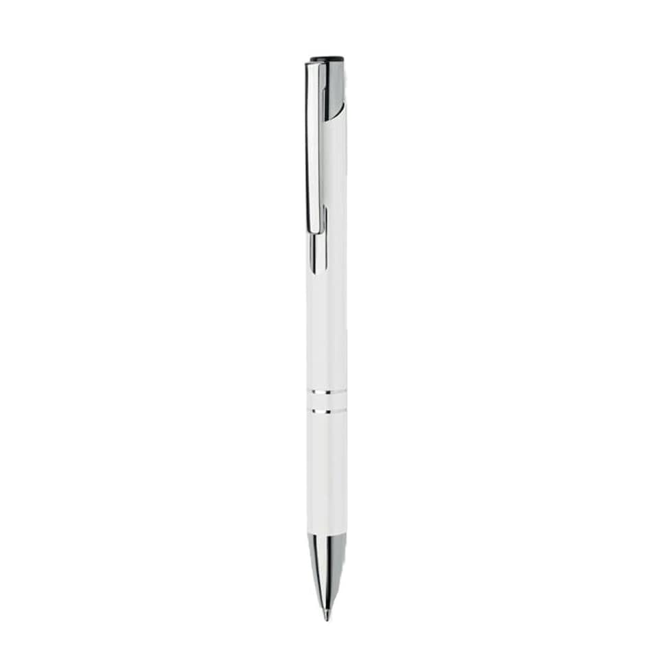image 1 of MidOcean Bern Ra Recycled Aluminium Ballpoint Pen - White - 13.7cm x 1cm