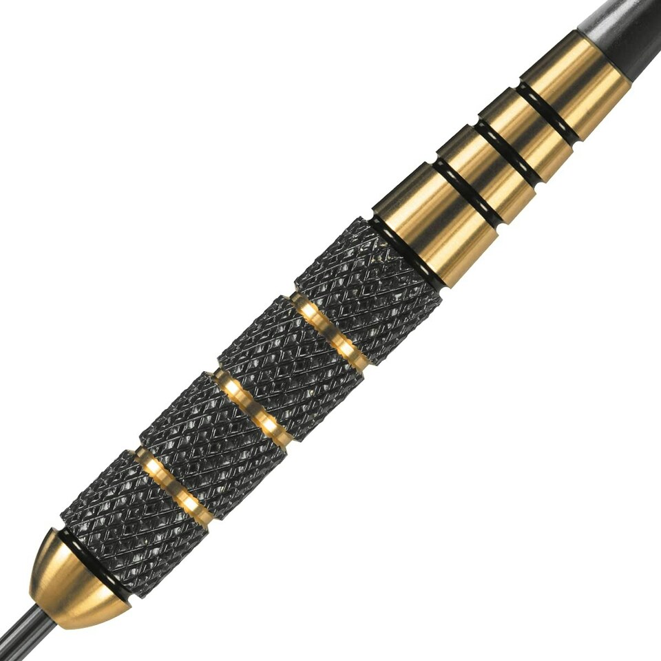 image 1 of Harrows Voodoo Brass Steel Tip Darts Set 19g, 21g, 23g, 25g & 27g - Includes Speedline shafts, Marathon Gold Flights & Travel Case, (21g)