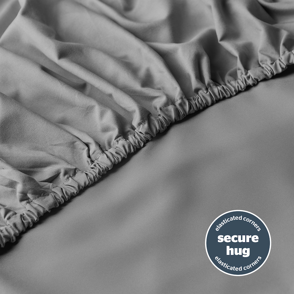 image 1 of Silentnight Supersoft Fitted Sheet, Charcoal