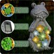 image 4 of Pack of 6 Solar Gonk Garden Ornament Grey | One Size