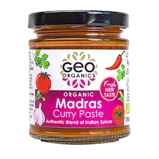 Organic Madras Curry Paste 180g (Geo Organics)
