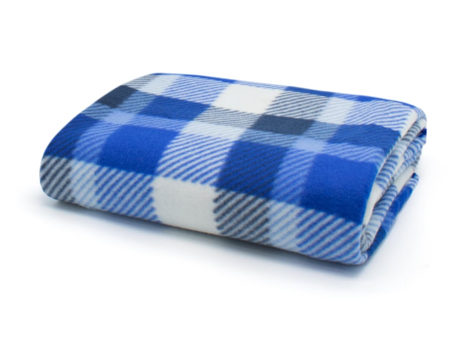 image 1 of Velosso Checkered Polar Fleece Blanket