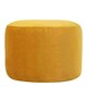 image 1 of icon Milano Velvet Bean Bag Pouffe Ochre Yellow Large Velvet Footstools Yellow