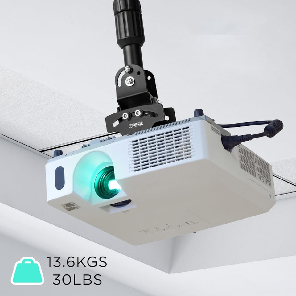 image 1 of Duronic PB04XL Universal Projector Mount Wall Ceiling 13.6kg Capacity