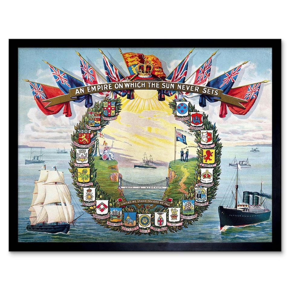 image 1 of Book Cover British Empire Seamen's Hospital 12x16" Framed Wall Art Print