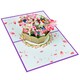 image 3 of Blooming Elegance Tulip Basket 3D Pop Up Greeting Card