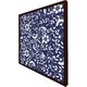 image 3 of White flowers on navy (Picture Frame) Brown | Oak | XS