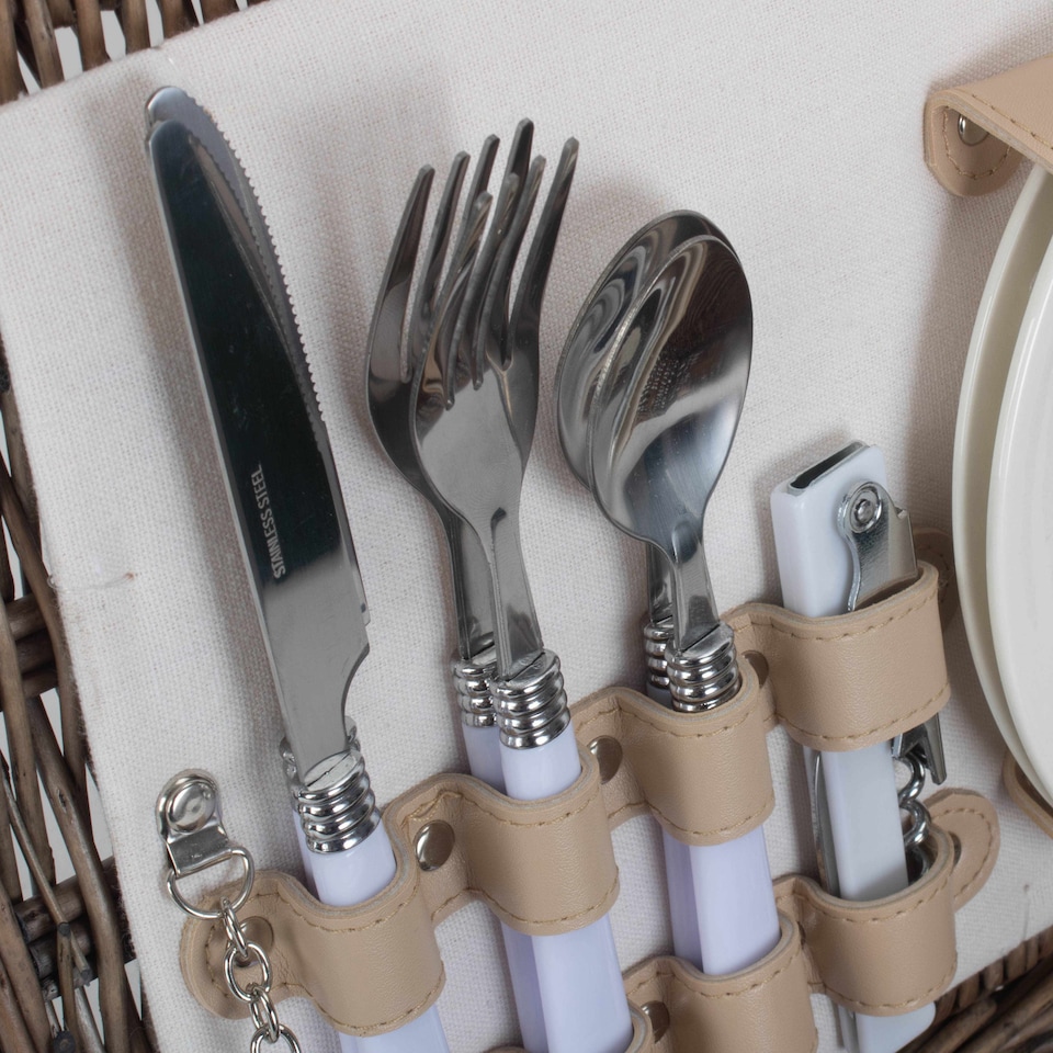 image 1 of 35cm 2 Person Fitted Picnic Basket
