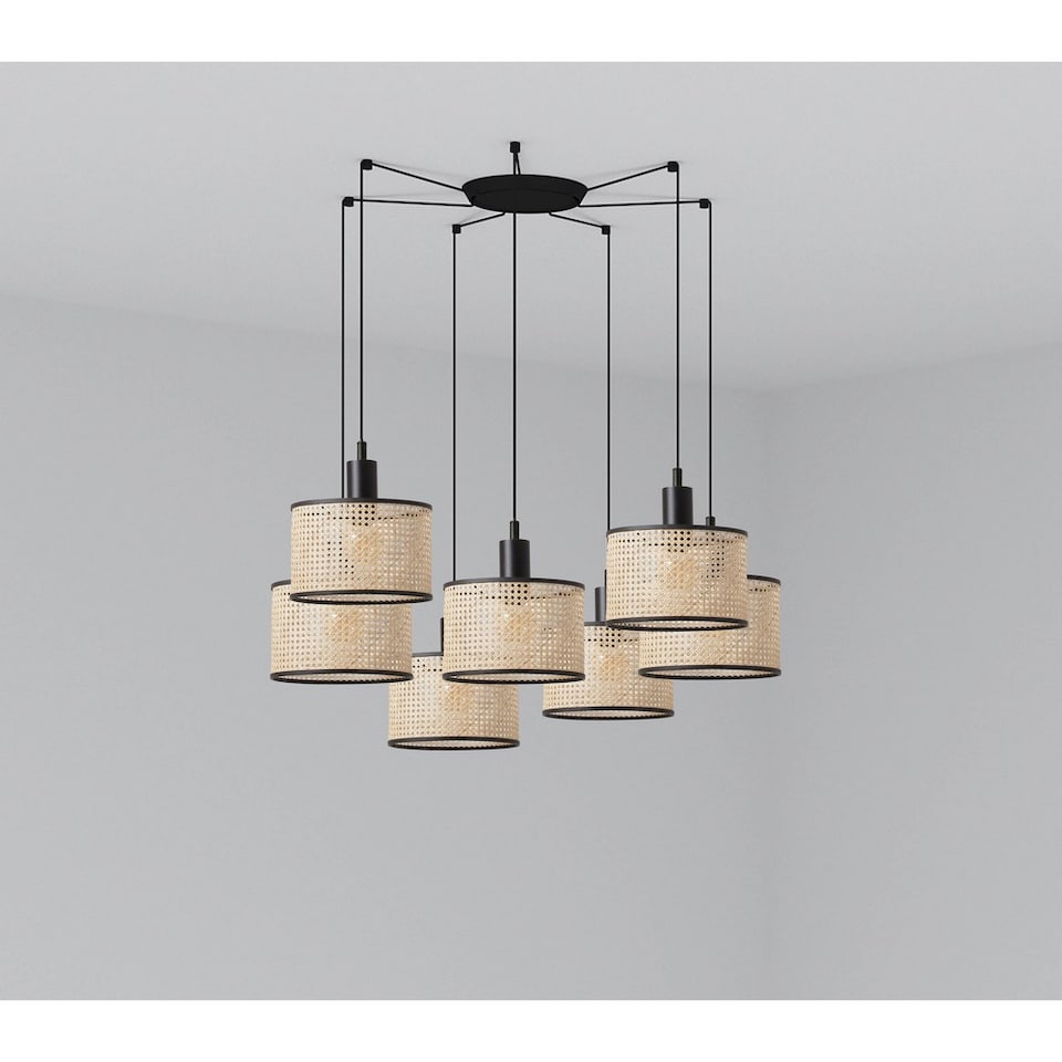 Mambo Cluster Pendant Ceiling Light Beige, E27