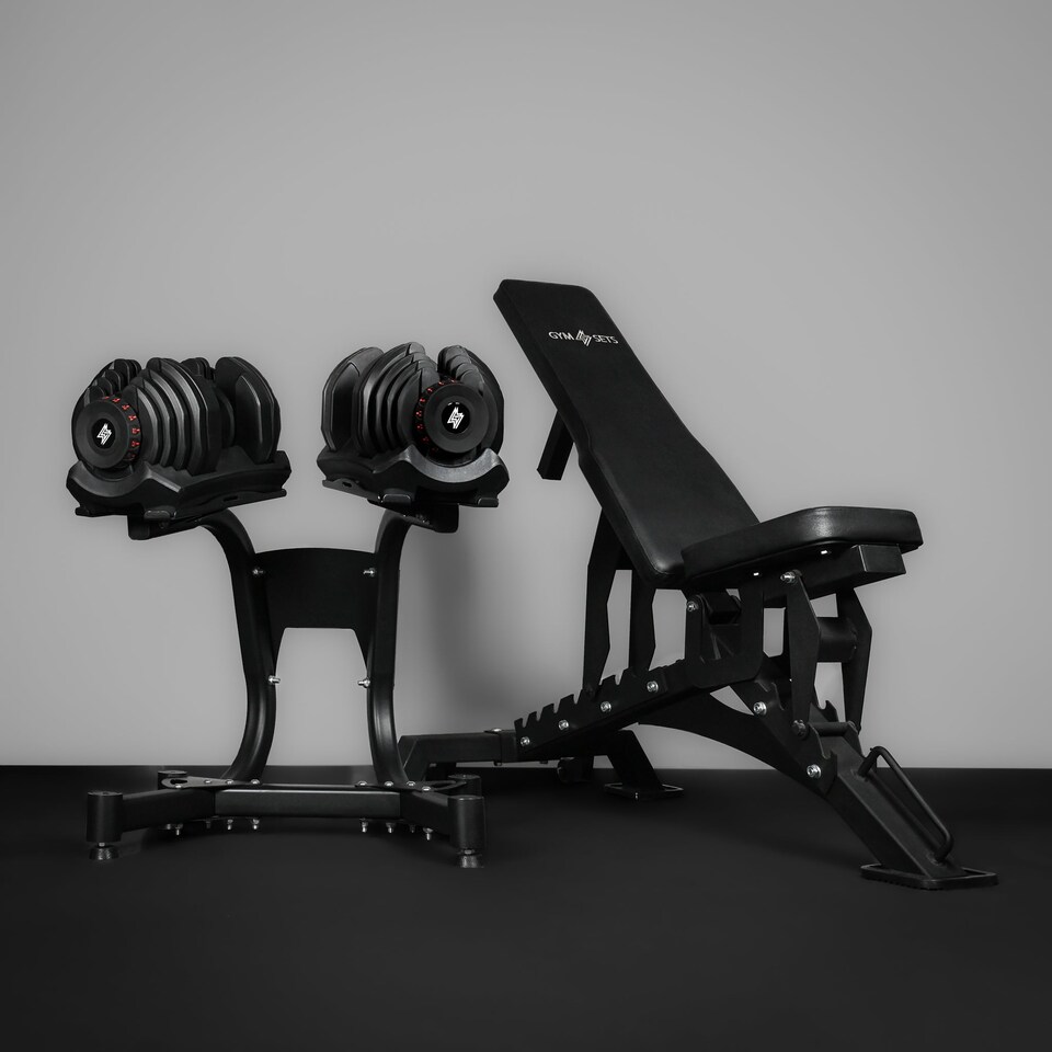 image 1 of GYM SETS 40kg Adjustable Dumbbell | Single + No Bench