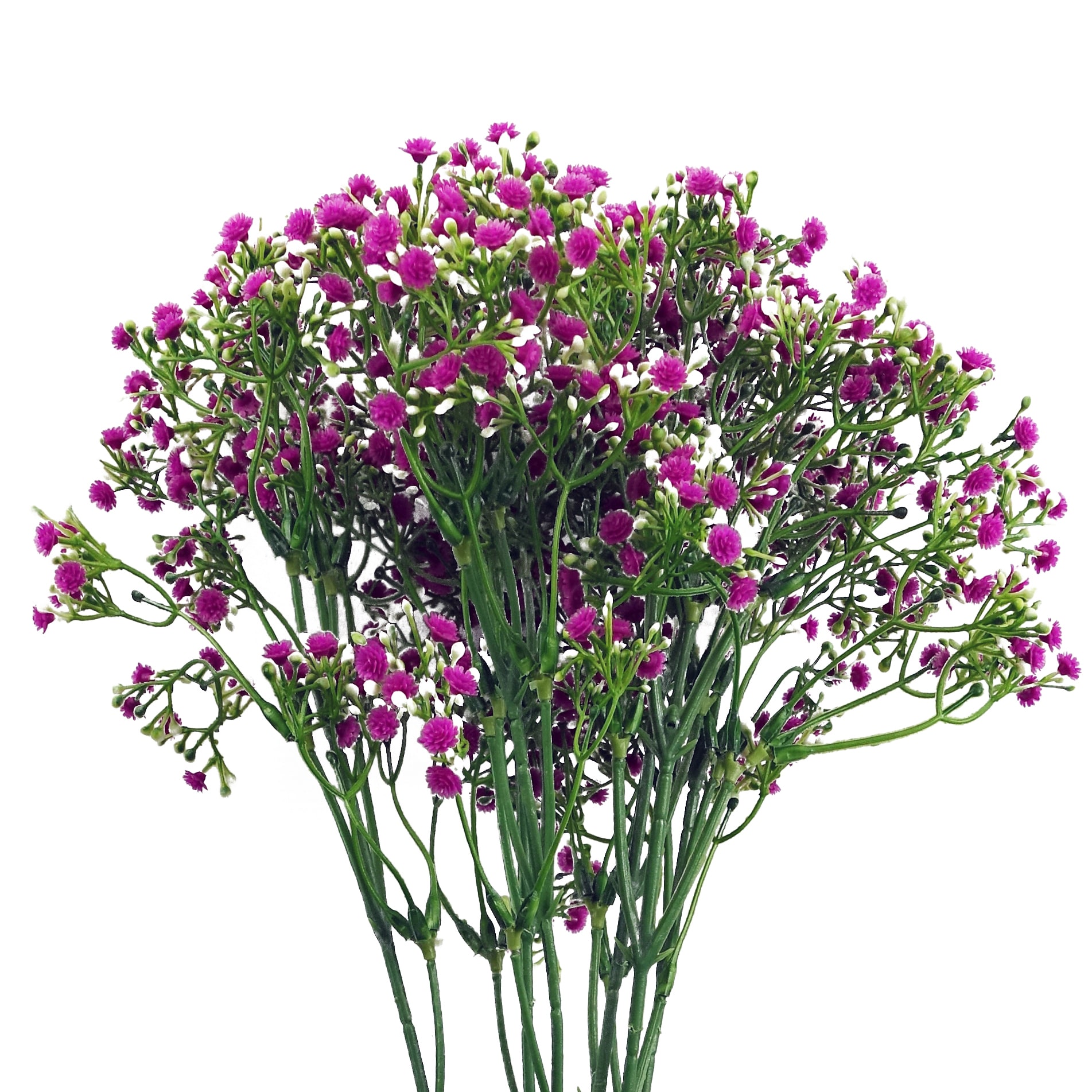 Pegdev Pack of 6 55cm Artificial Pink Gypsophila Stem Baby's Breath