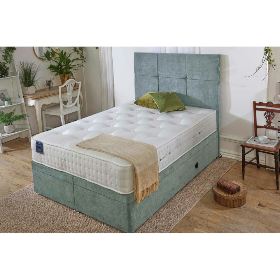 image 1 of Knightsbridge 2000 Pocket Sprung Mattress 25cm Super King White | Super King