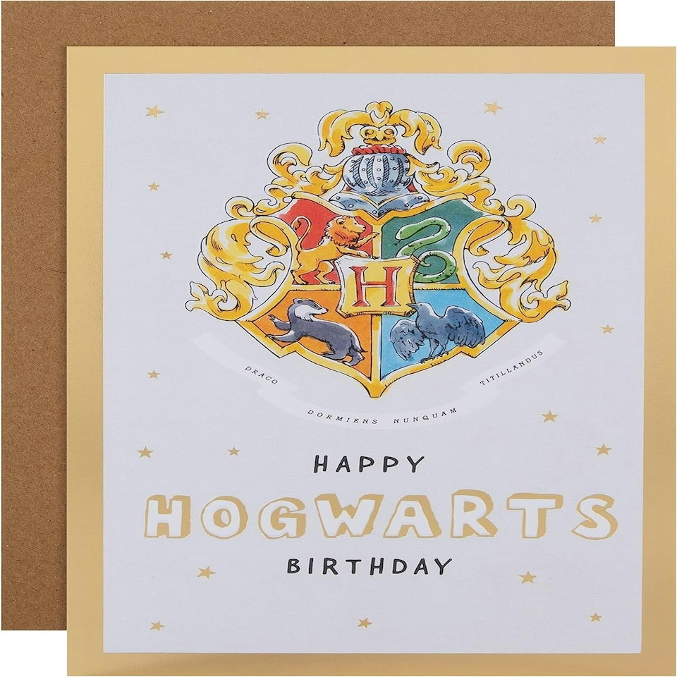 image 1 of Harry Potter Hogwarts House Crest Design Birthday Card