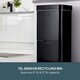 image 2 of Cooks Professional Recycling Sensor Bin 75L with Dual Compartments & Food Caddy | Black | Black