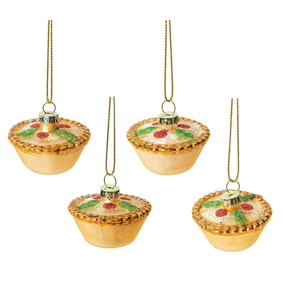 Sass & Belle Christmas Mini Baubles Set of 4 Mince Pies