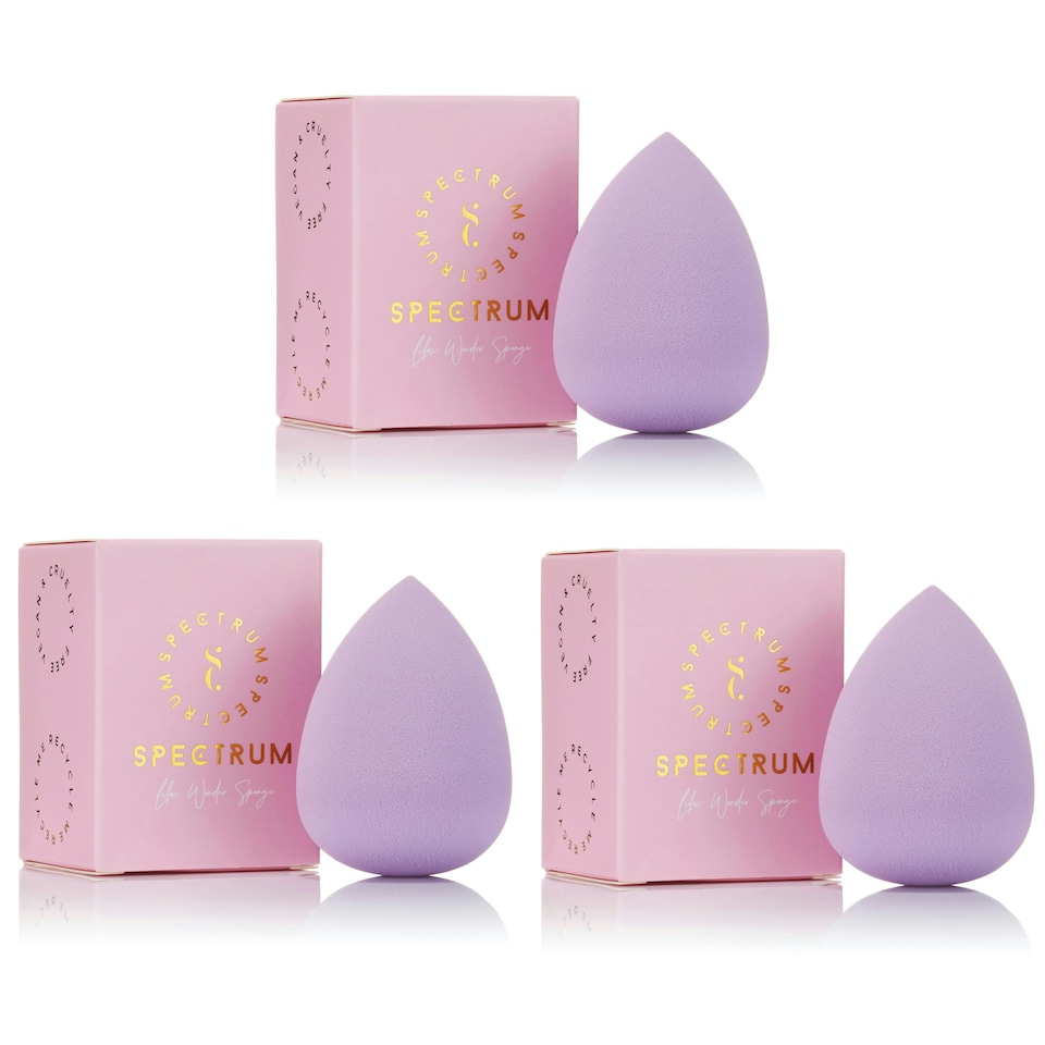 image 1 of Spectrum Wonder Pointed Lilac Sponge, 3x1 Beauty Blending Set