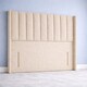 image 3 of Beige Linen Floorstanding Wing 3FT Single 54inch Single Headboard