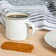 image 4 of Argon Tableware White Enamel Espresso Cups - 130ml - Grey - Pack of 6 Grey