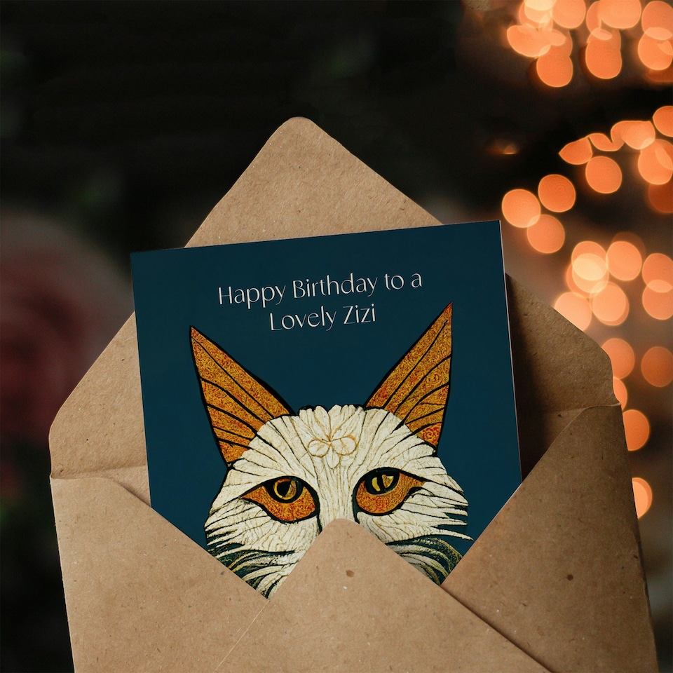 image 1 of Lovely Zizi Medieval Flower Lover non Binary Birthday Card