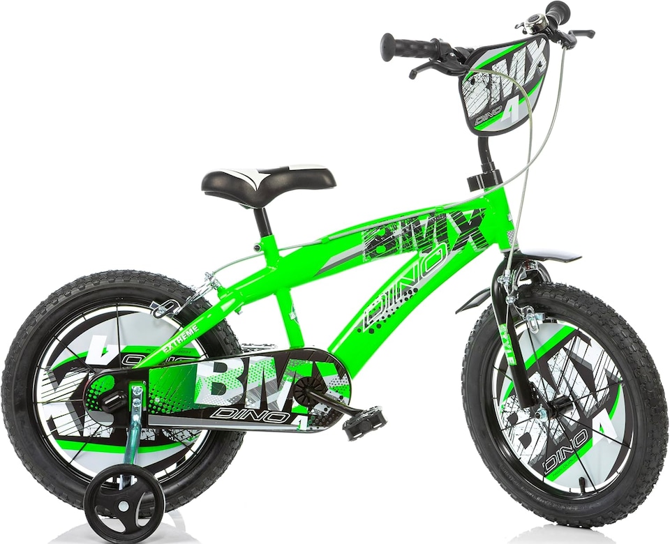 Dino BMX 16" Kids Bike - Green