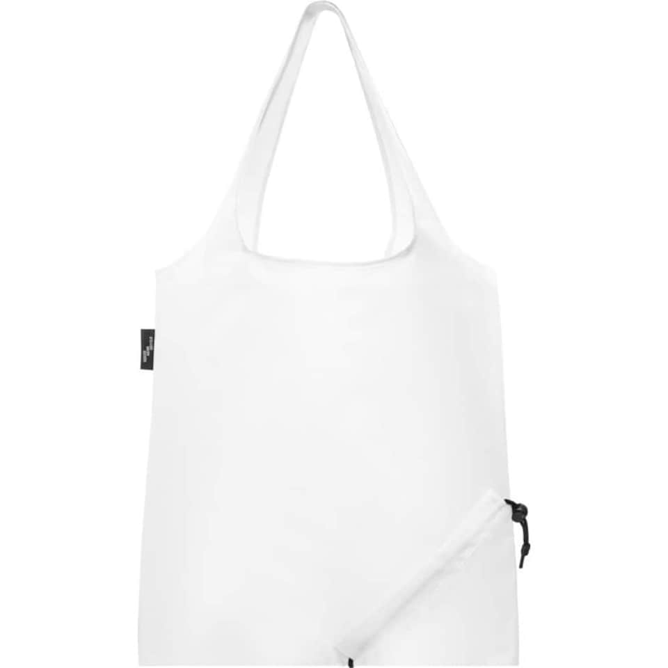 image 1 of Bullet Sabia Recycled Packaway Tote Bag - White - One Size | White