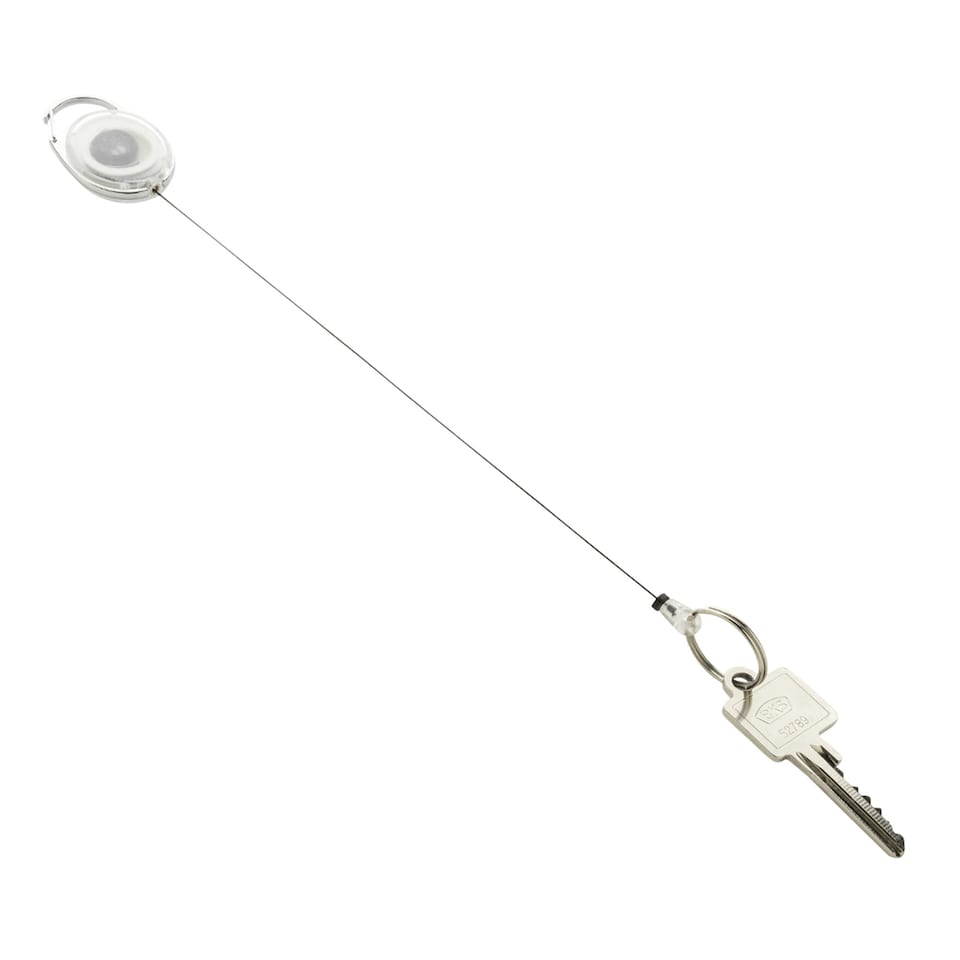 image 1 of XD Collection Recycled ABS Plastic Keyring - White - One Size