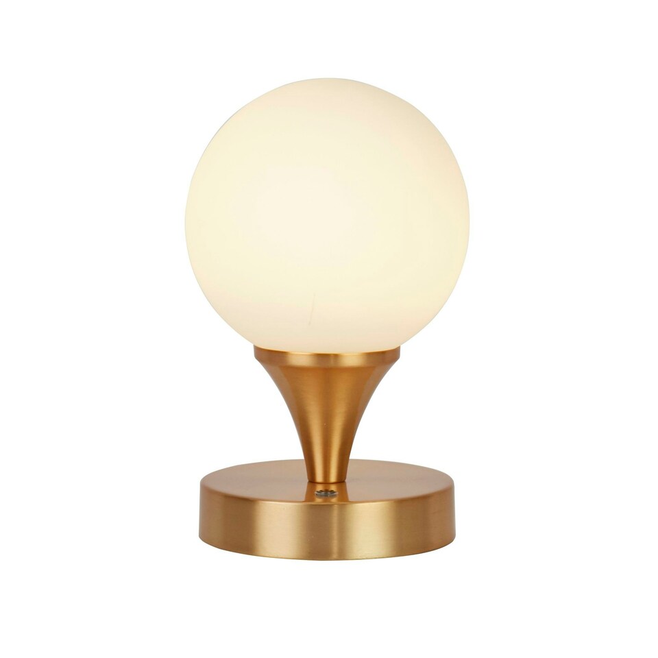 image 1 of RECHARGEABLE WHITE OPAL GLASS TL Gold