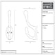 image 4 of Hammer & Tongs Ball End Hat & Coat Hook - W30mm x H95mm - Black