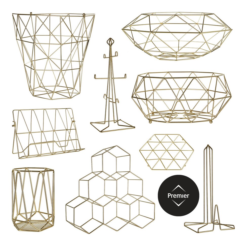 image 1 of Vertex Gold Finish 6 Mug Tree