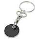 image 1 of Rory Trolley Coin Shopping Trolley Keyring - Solid Black - One Size