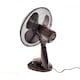 image 8 of 12 Inch 3 Speed Oscillating Black Electric Desk Home Office Fan