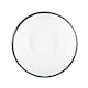image 4 of Argon Tableware White Enamel Bowls - 16cm - Navy - Pack of 6 Blue