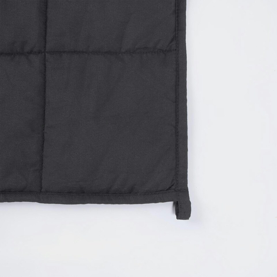 image 1 of OHS Weighted Blanket 8kg Quilted, 150x200cm - Charcoal