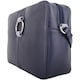 image 3 of Genuine Soft Leather Boxy Style Crossbody Shoulder Handbag Blue | Navy