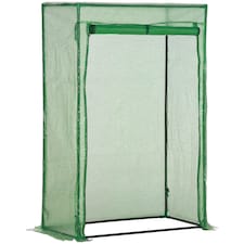 Outsunny 100 x 50 x 150cm Greenhouse w/ Zipper Roll-up Door Outdoor Green | Green