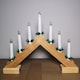 image 3 of 40cm Premier Christmas Candlebridge with 7 Bulbs in Light Wood Battery Operated