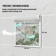 image 5 of Outsunny Polytunnel Greenhouse Outdoor Grow House Roll Up Door Windows 2x2.5m