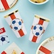 image 3 of Come on England Football Jumbo Paper Cups 450ml - Pack of 8