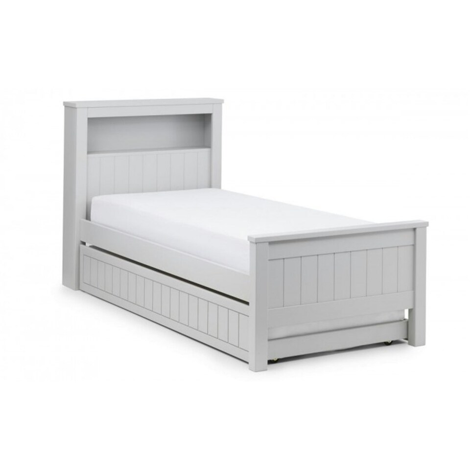 image 1 of Dove Grey Bookcase Bed with Underbed - Single 3ft (90cm)