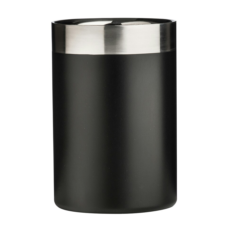 image 1 of Black Enamel Bottle Cooler