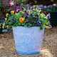 image 1 of Caesar Planter Marble Effect Sky Blue (50cm) | Blue | 1