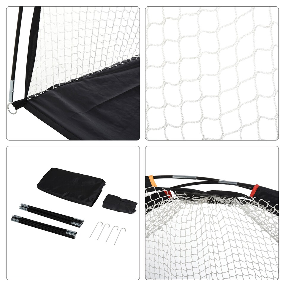 image 1 of HOMCOM Golf Practice Net with Target Cloth with Carry Bag for Sports Training