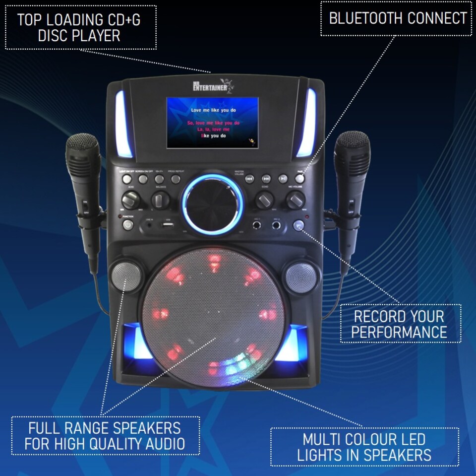 image 1 of Mr Entertainer Groovebox CD+G Karaoke Machine