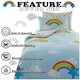 image 5 of VELVETIO Sunny Rainbow Duvet Cover Set Luxury Kids Printed Beddings Multi | Double