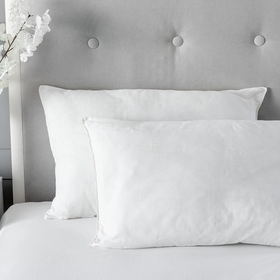 image 1 of Hollowfibre 4 Pack Pillow Polycotton Cover White